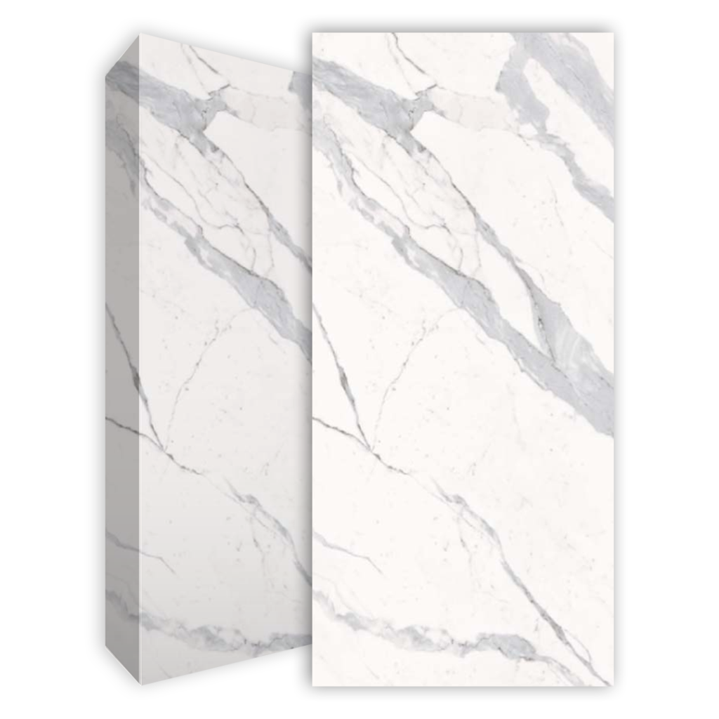 משטח למטבח LAMINAM דגם BIANCO STATUARIO VENATO 58570 בגימור מבריק