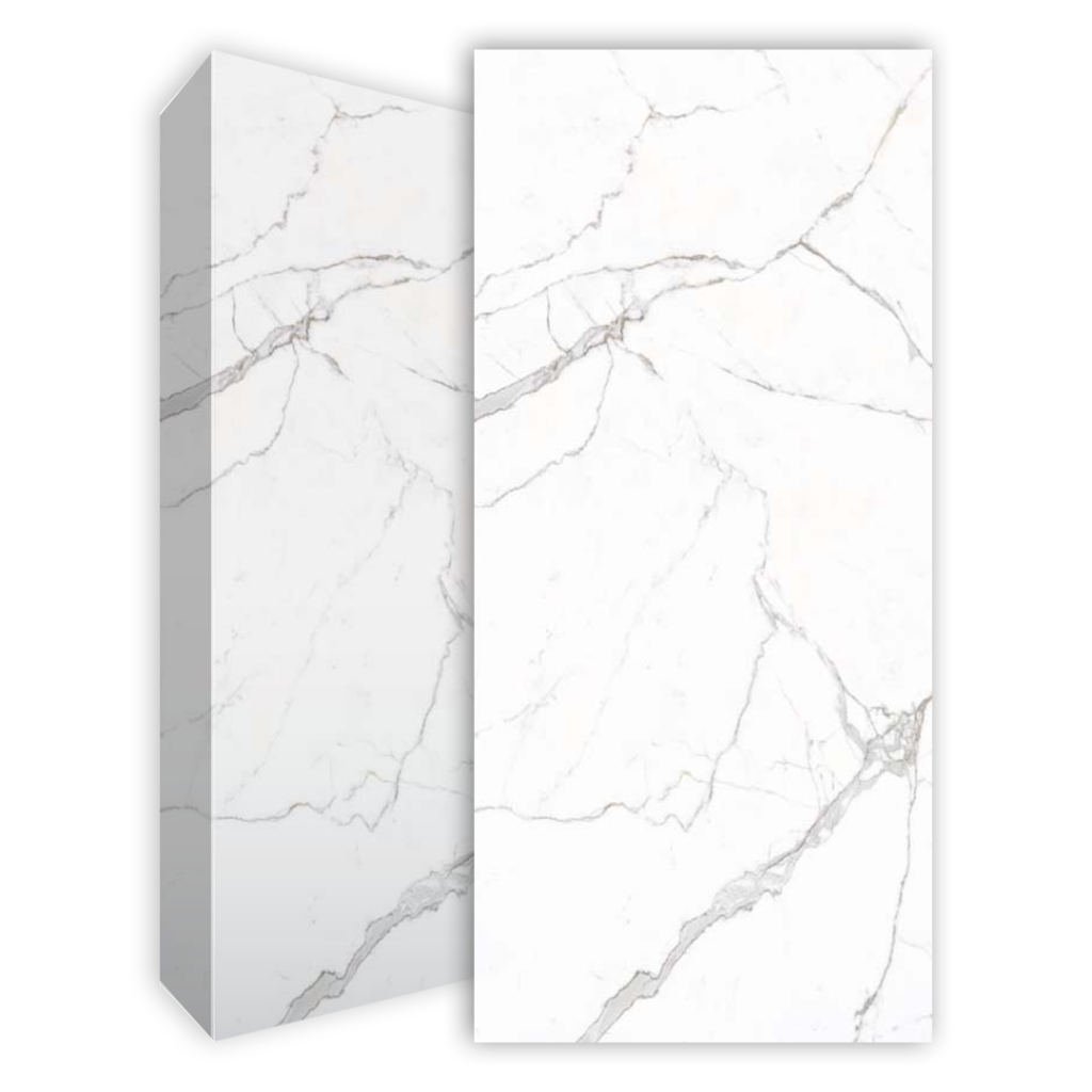 משטח למטבח ATLAS דגם Calacatta Extra 8001 בגימור משי