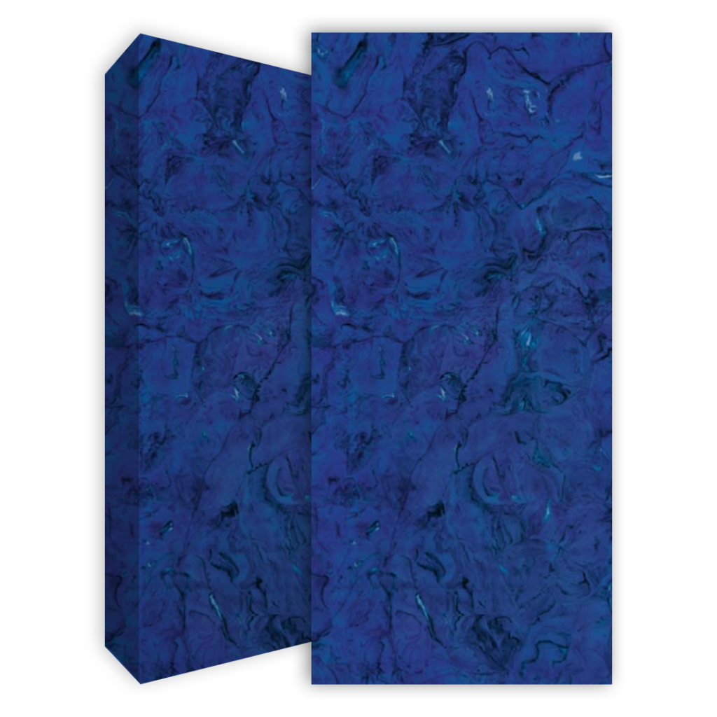 משטח למטבח LAMINAM דגם FLUIDOSOLODO BLU 1111 בגימור מבריק