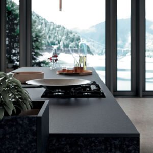 משטח למטבח INFINITY דגם Nero Granite SE05 מוברש