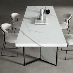 משטח למטבח INFINITY דגם Extra statuario MB04 בגימור סאטן