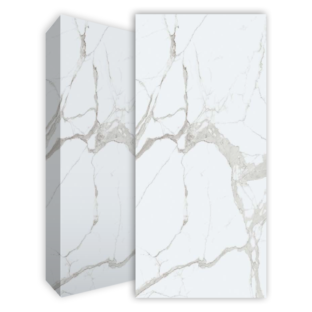 משטח למטבח FLORIM דגם Marble Statuario FG900 1 בגימור מבריק