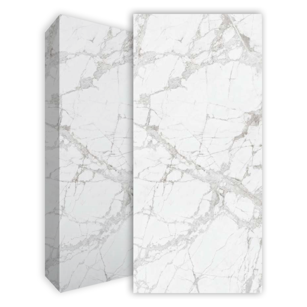משטח למטבח FLORIM דגם Marble White FG910 1 בגימור מבריק