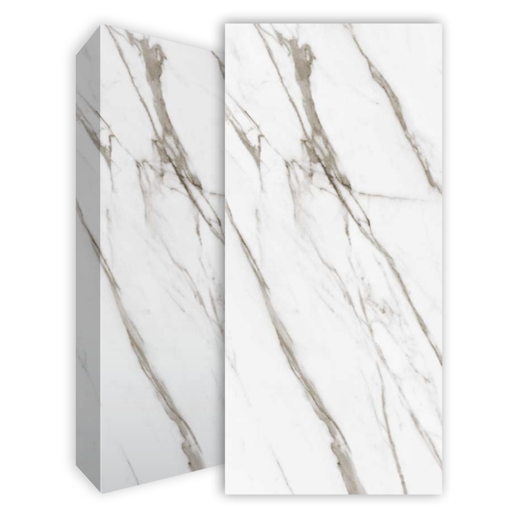 משטח למטבח LAMINAM דגם SUPERNOVA CALACATTA PURO 8536 בגימור מט