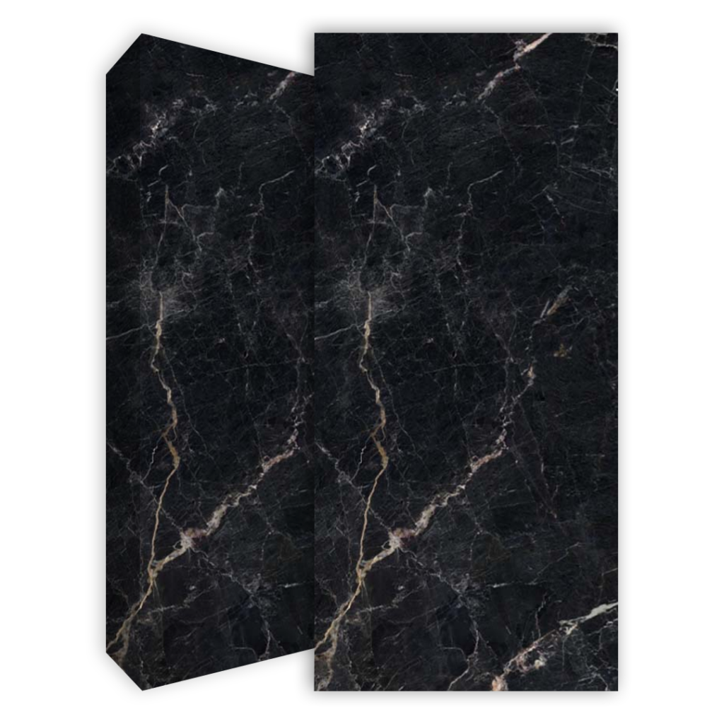 משטח למטבח LAMINAM דגם SUPERNOVA MARBLE BLACK 8546 בגימור מט