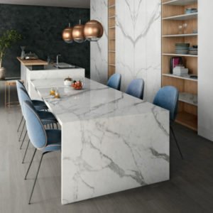 משטח למטבח INFINITY דגם Classic statuario MB03 בגימור מבריק
