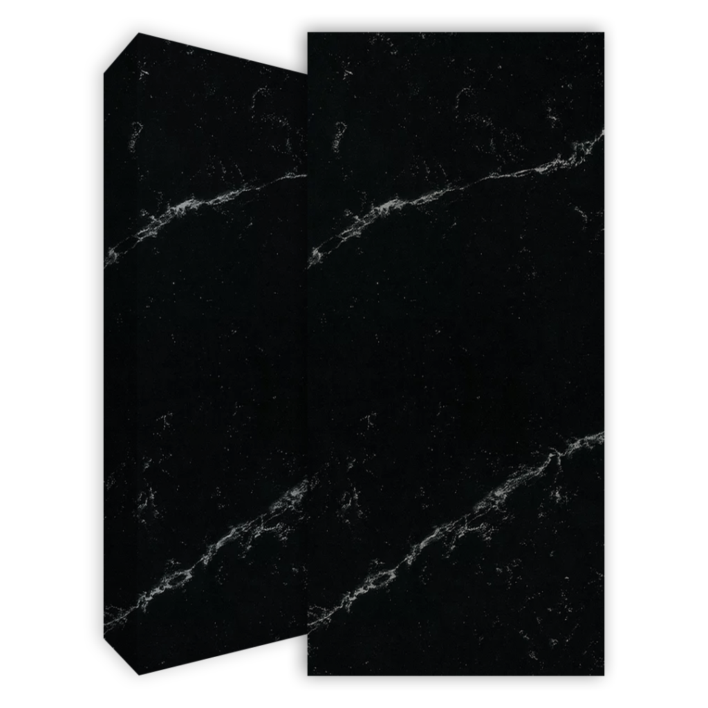 משטח למטבח COANTE דגם Arte Black 7716 בגימור מבריק