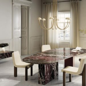 משטח למטבח INFINITY דגם Rosso Domus MB26 בגימור מבריק