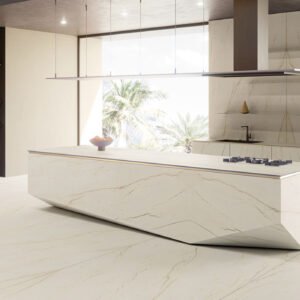 משטח למטבח INFINITY דגם Calacatta Brasile MB27 בגימור סאטן