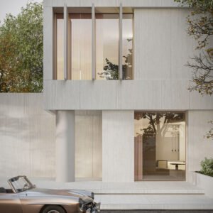 משטח למטבח INFINITY דגם Travertino Bianco SE13 בגימור מט