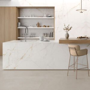 משטח למטבח ASCALE דגם LUCCA GOLD 250 בגימור מבריק
