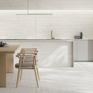 משטח למטבח INFINITY דגם Travertino Bianco SE13 בגימור מט