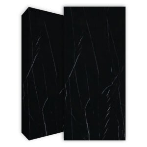 שיש למטבח פולו סטון דגם CALACATTA BLACK מט