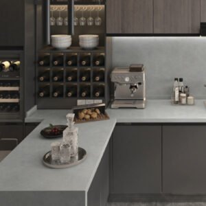 משטח למטבח POLOSTONE דגם CONCRETE GRAY בגימור מט