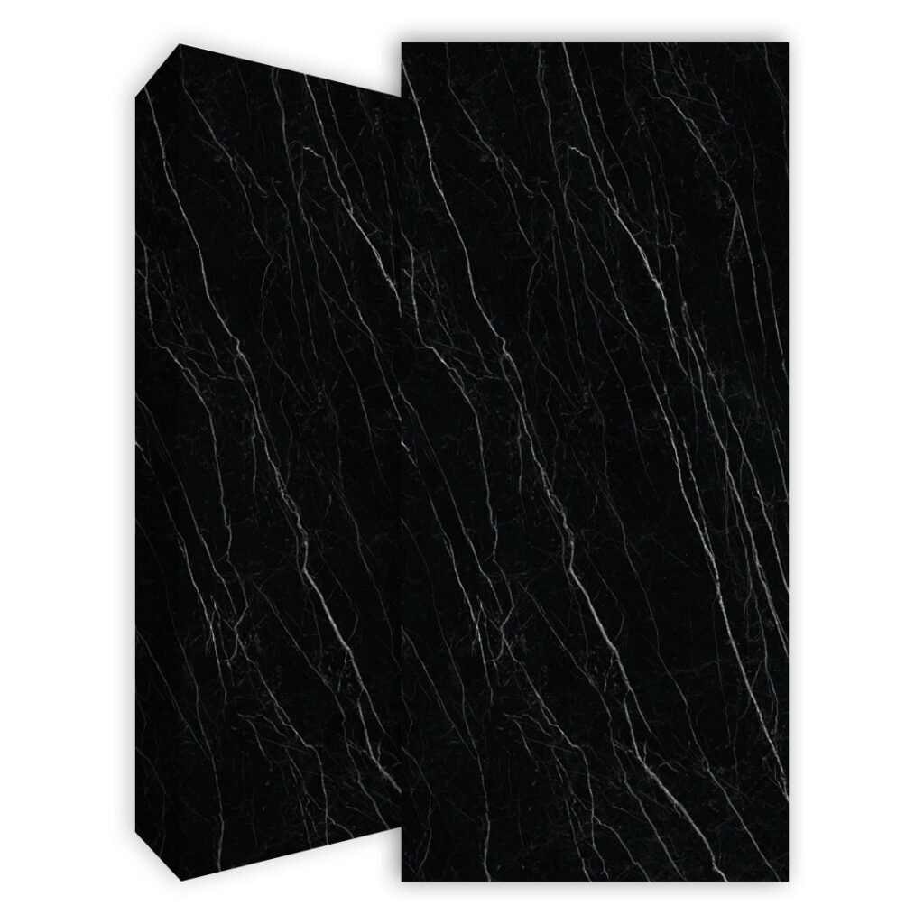 משטח למטבח POLOSTONE דגם NERO MARQUINA בגימור מט