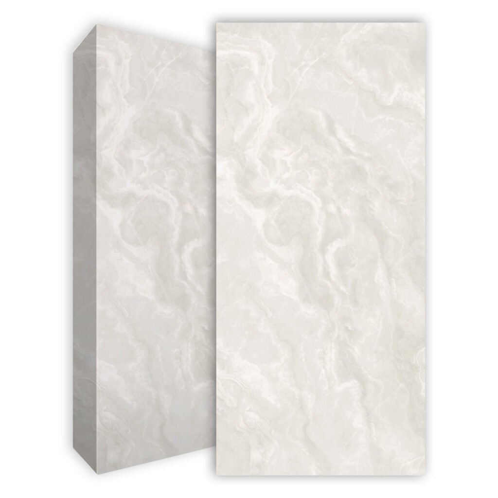 משטח למטבח POLOSTONE דגם ONYX BIANCO בגימור מט