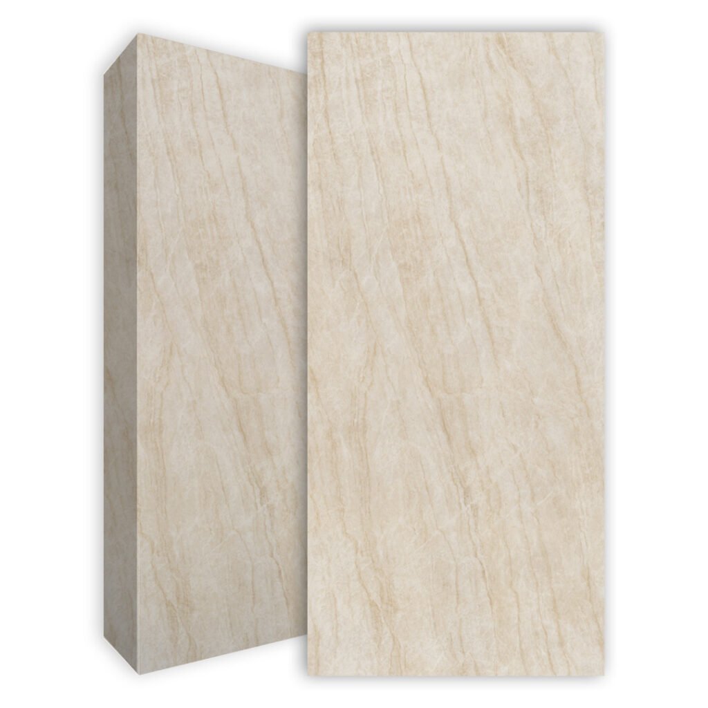 משטח למטבח POLOSTONE דגם PERLA VENATA ALMOND בגימור מט