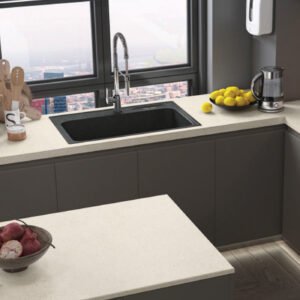 משטח למטבח POLOSTONE דגם TREND IVORY בגימור מט