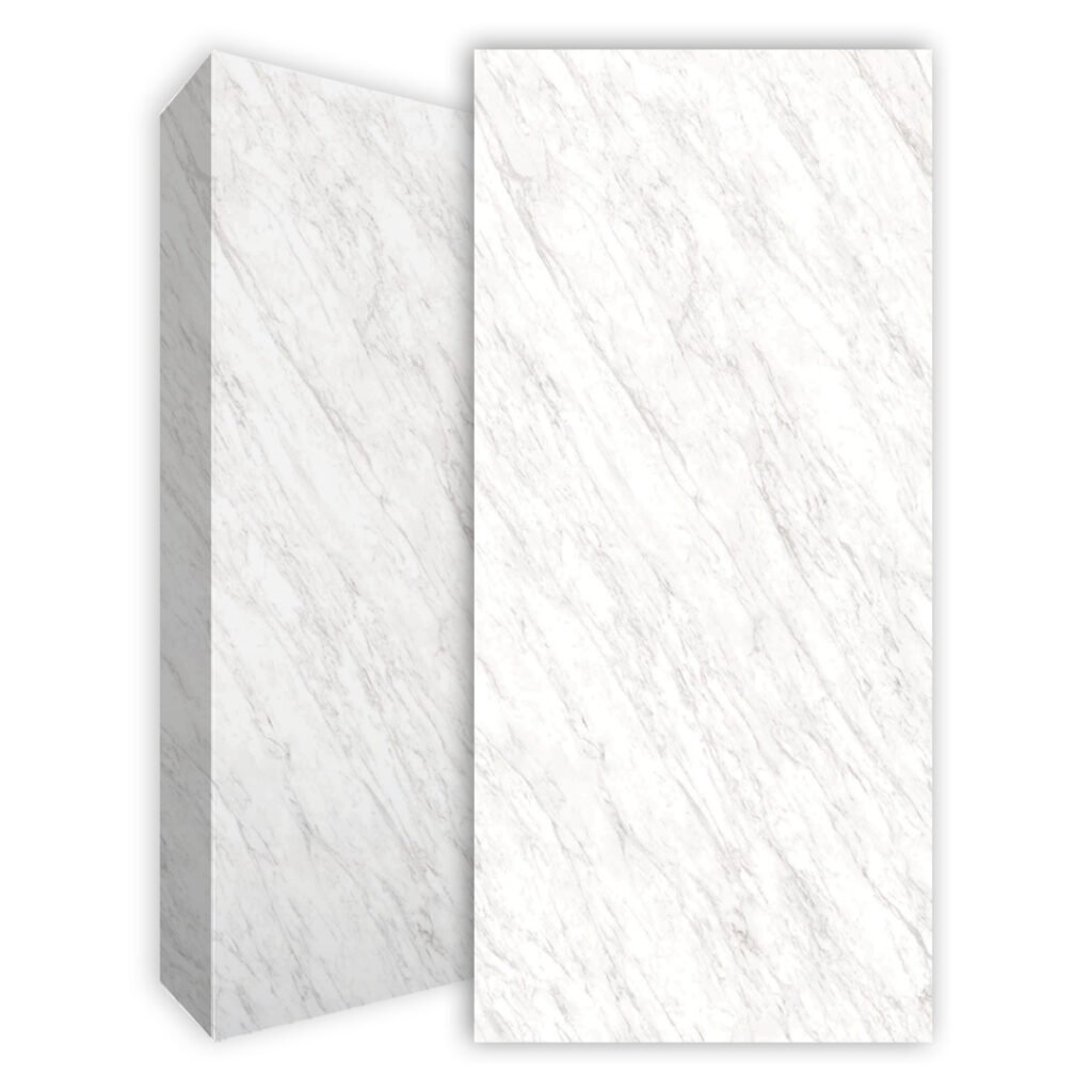 משטח למטבח POLOSTONE דגם VOLAKAS WHITE בגימור מט