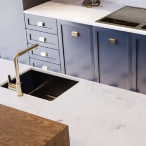 משטח למטבח אבן קיסר דגם 914 Carrara Ice